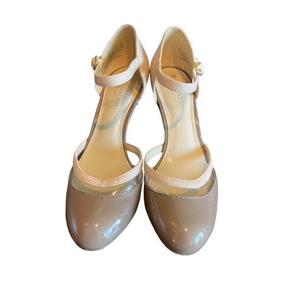 Naturalizer Two Tone Patent Leather Comfort Heel Women’s Size - Picture 6 of 10